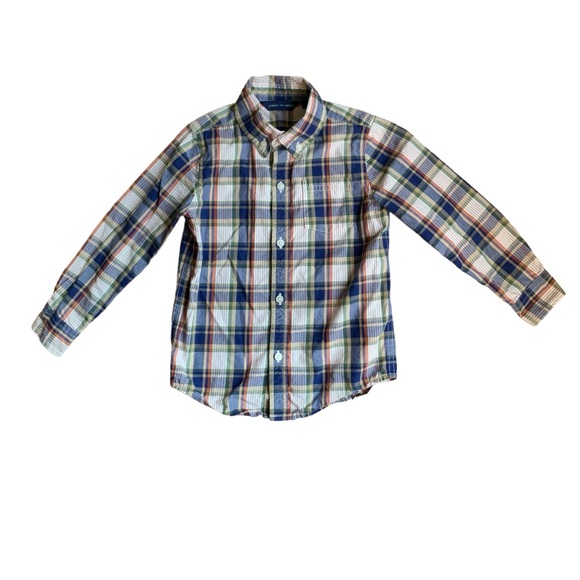 Janie & Jack Fall Plaid Button Down Shirt - Picture 7 of 8